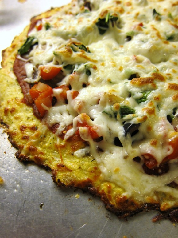 Healthy Pizza Dough
 Gluten free Try this cancer fighting cauliflower pizza crust