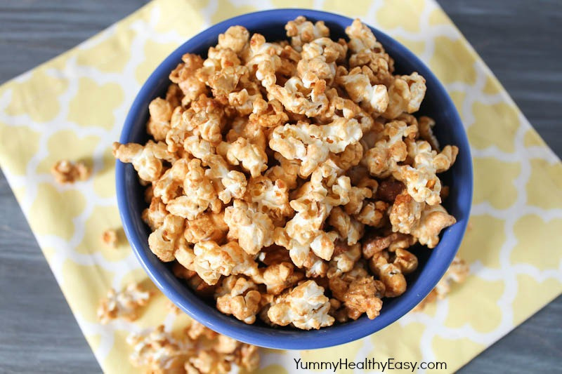 Healthy Popcorn Snacks
 Quick & Easy Caramel Cashew Popcorn Snack Yummy Healthy Easy