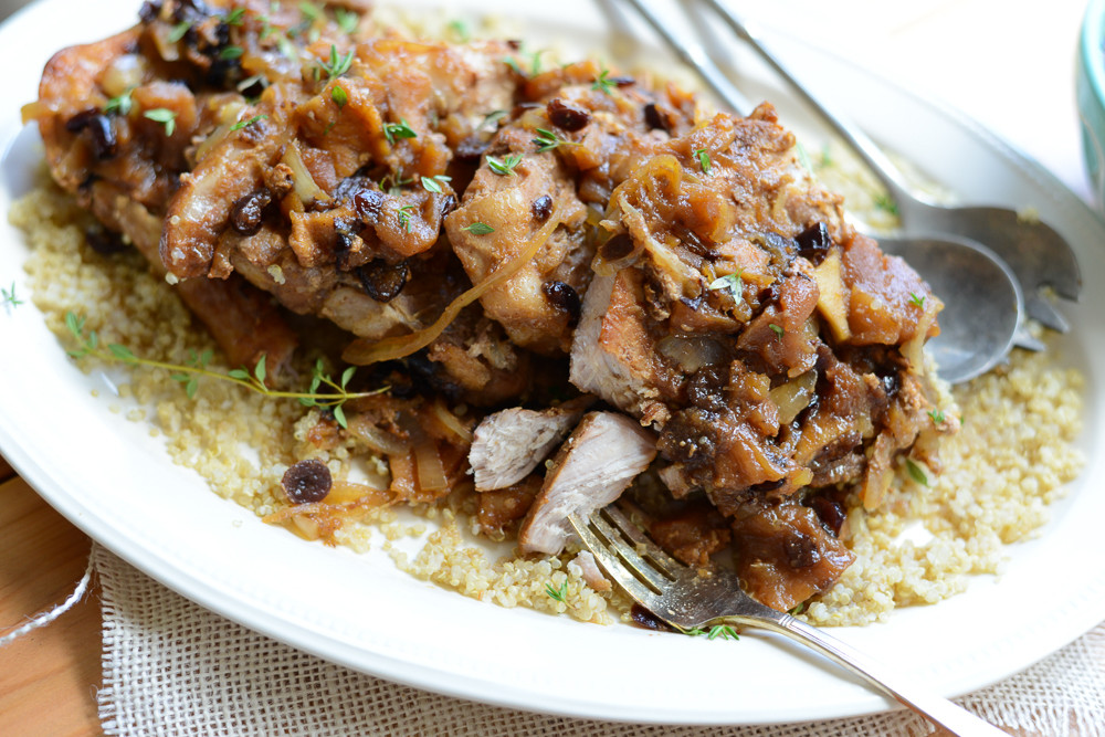 Healthy Pork Chop Slow Cooker Recipes
 Slow Cooker Pork Chops with Easy Dried Fruit Sauce
