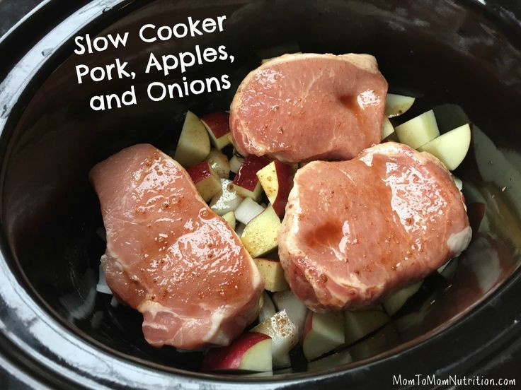 Healthy Pork Chop Slow Cooker Recipes
 Slow Cooker Pork Chops Apples and ions