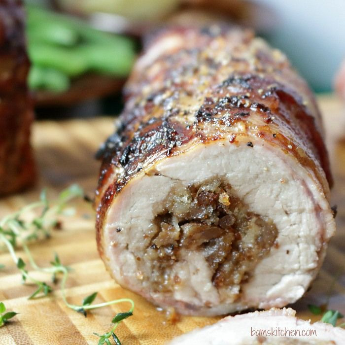 Healthy Pork Loin Recipes
 Bacon Wrapped Sausage Stuffed Pork Tenderloin