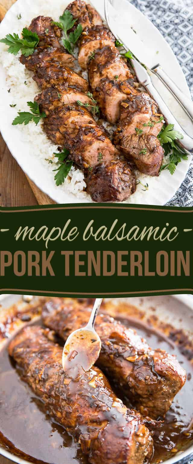 Healthy Pork Tenderloin Recipes
 Maple Balsamic Pork Tenderloin • The Healthy Foo