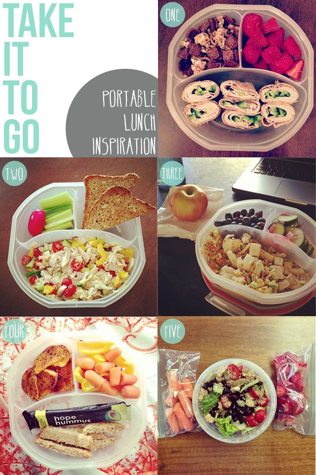 Healthy Portable Lunches
 Take yourself from PB to inspired healthy portable
