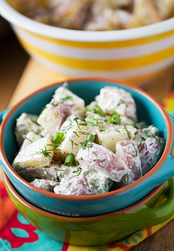 Healthy Potato Salad
 Healthy Red Potato and Dill Salad Table for Two