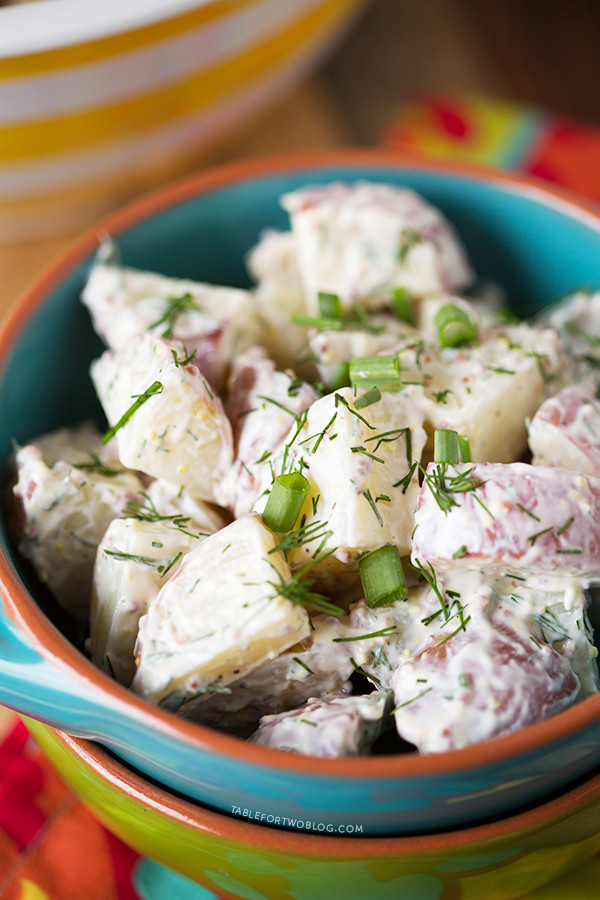Healthy Potato Salad
 Healthy Red Potato and Dill Salad Table for Two