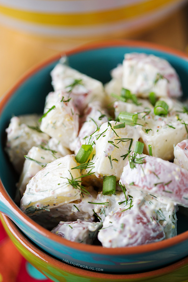 Healthy Potato Salad
 Healthy Red Potato and Dill Salad Table for Two by