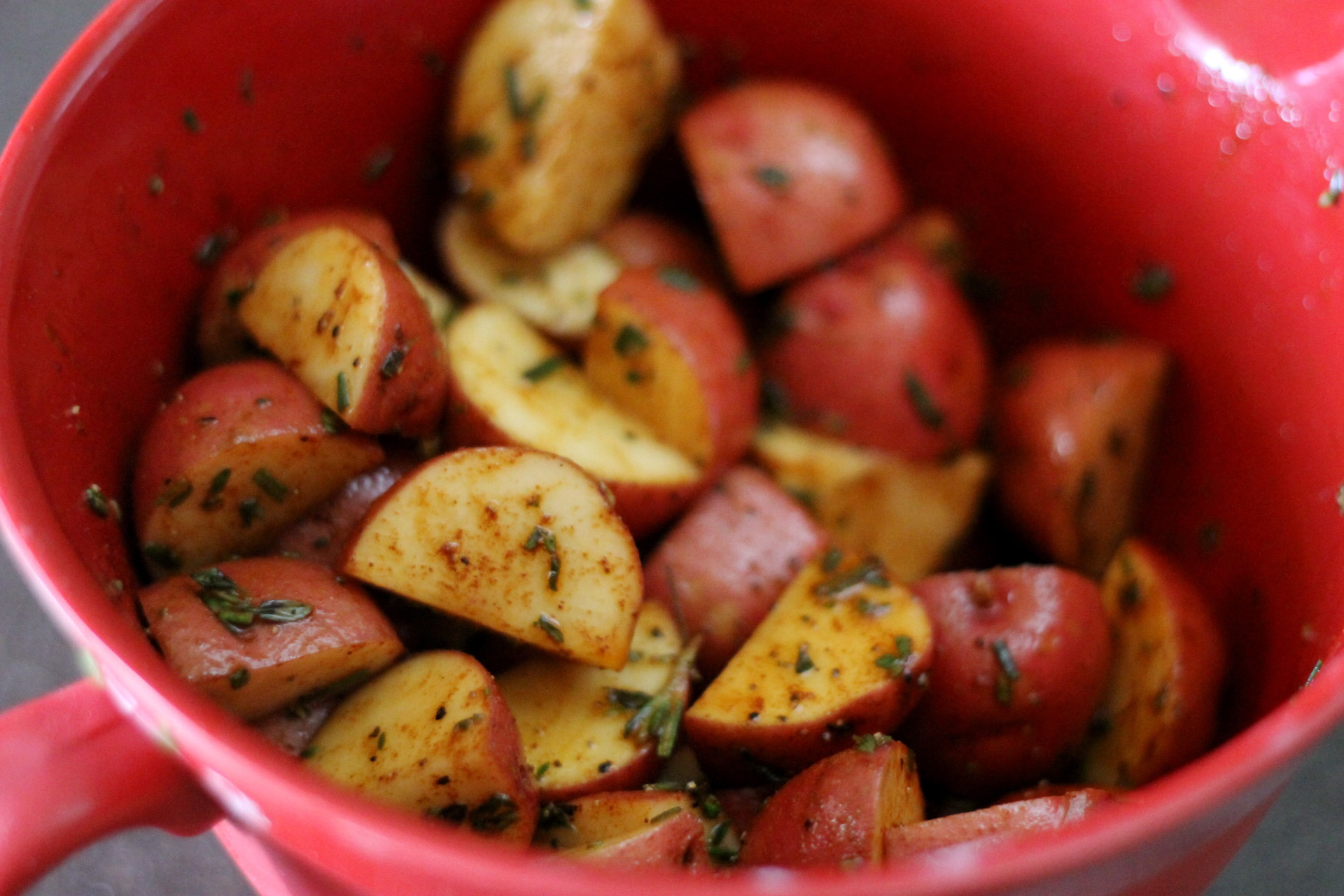 Healthy Potato Side Dishes
 A healthy side dish roasted red potatoes