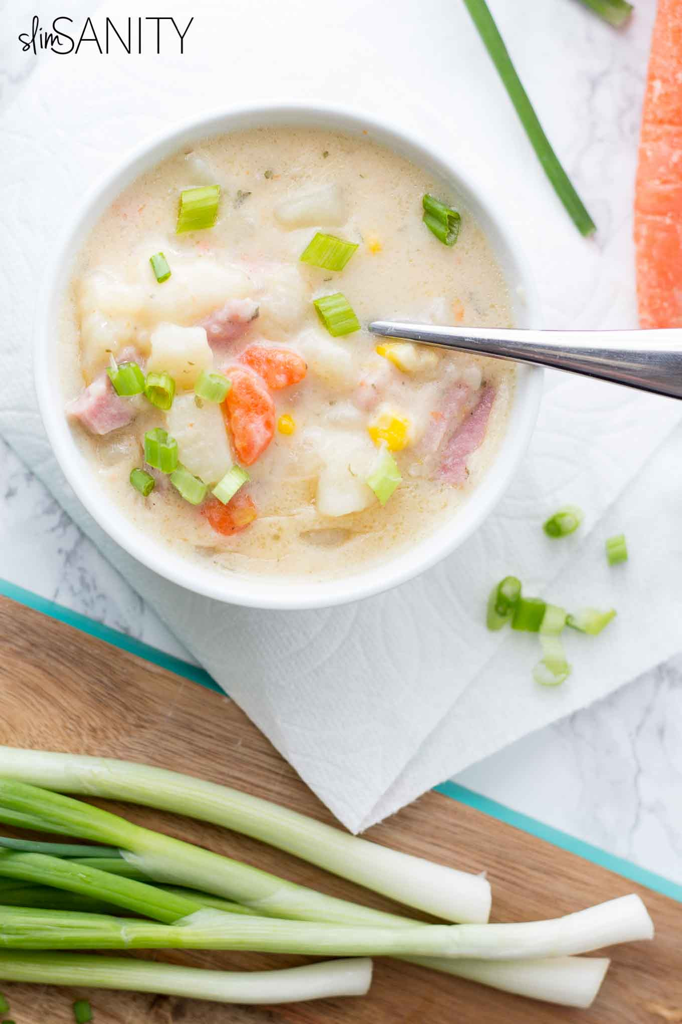 Healthy Potato Soup
 Healthy Loaded Potato Soup Slim Sanity