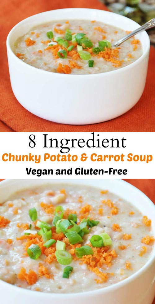 Healthy Potato Soup Recipe Easy
 8 Ingre nt Vegan Chunky Potato and Carrot Soup Gluten