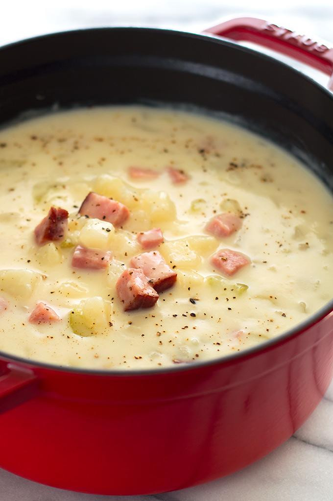 Healthy Potato Soup Recipe Easy
 Easy and forting Ham and Potato Soup