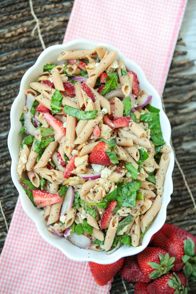 Healthy Potluck Salads
 Healthy Pasta Salad with Strawberry Poppy Seeds and