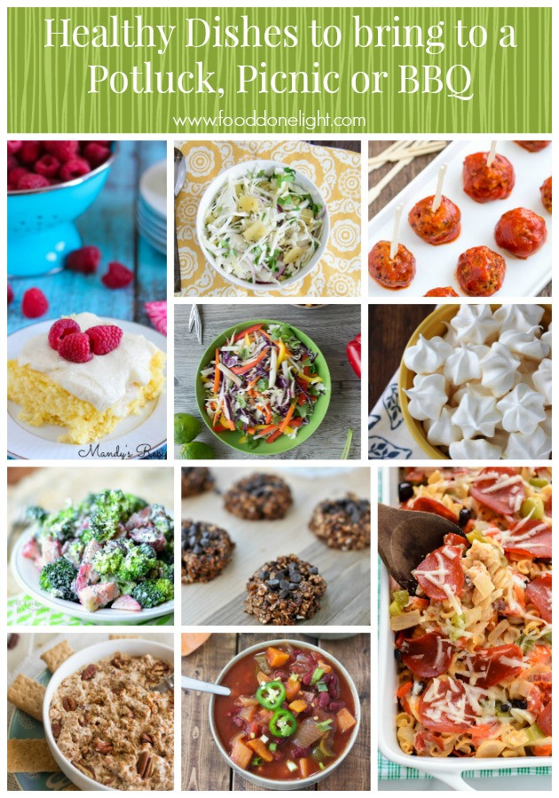 Healthy Potluck Snacks
 Healthy Dishes to bring to a Potluck Picnic or BBQ