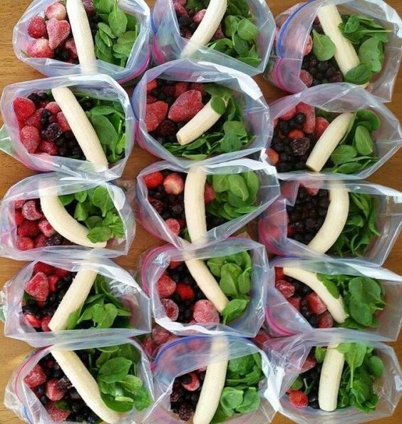 Healthy Pre Made Smoothies
 Green Smoothie Prep Packets And how to “find” more time