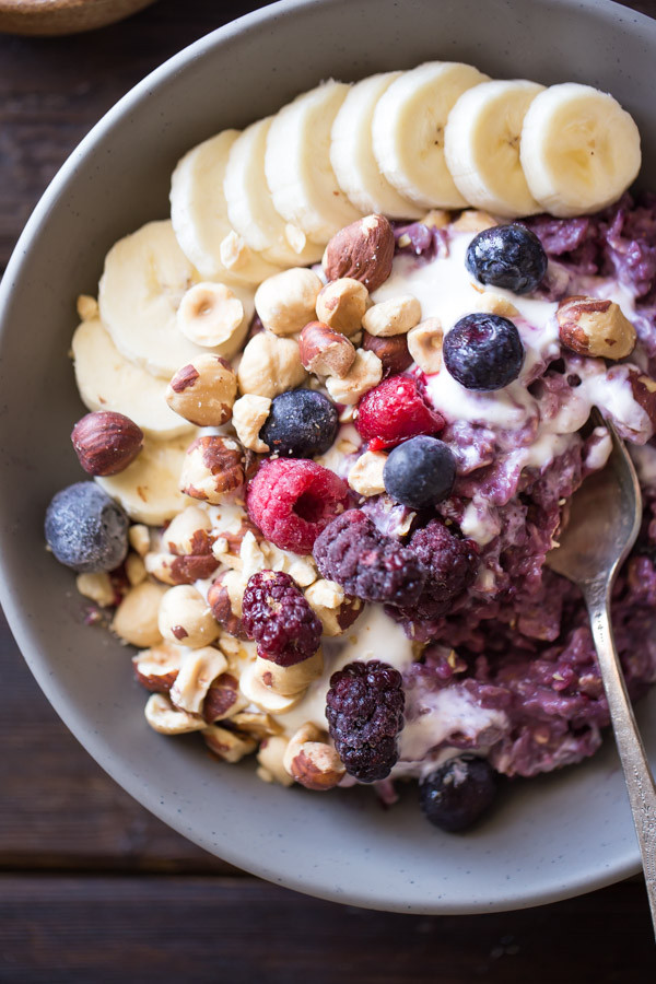 Healthy Premade Breakfast
 Triple Berry Oatmeal Breakfast Bowl Lovely Little Kitchen