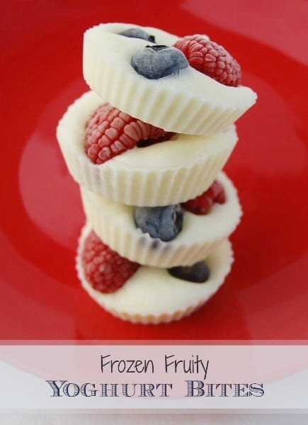 Healthy Premade Snacks
 Easy Recipes for Kids Frozen Fruity Yoghurt Bites