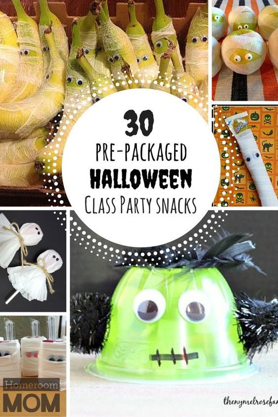 Healthy Prepackaged Snacks For Classroom
 Pre Packaged Halloween Class Party Snack Ideas