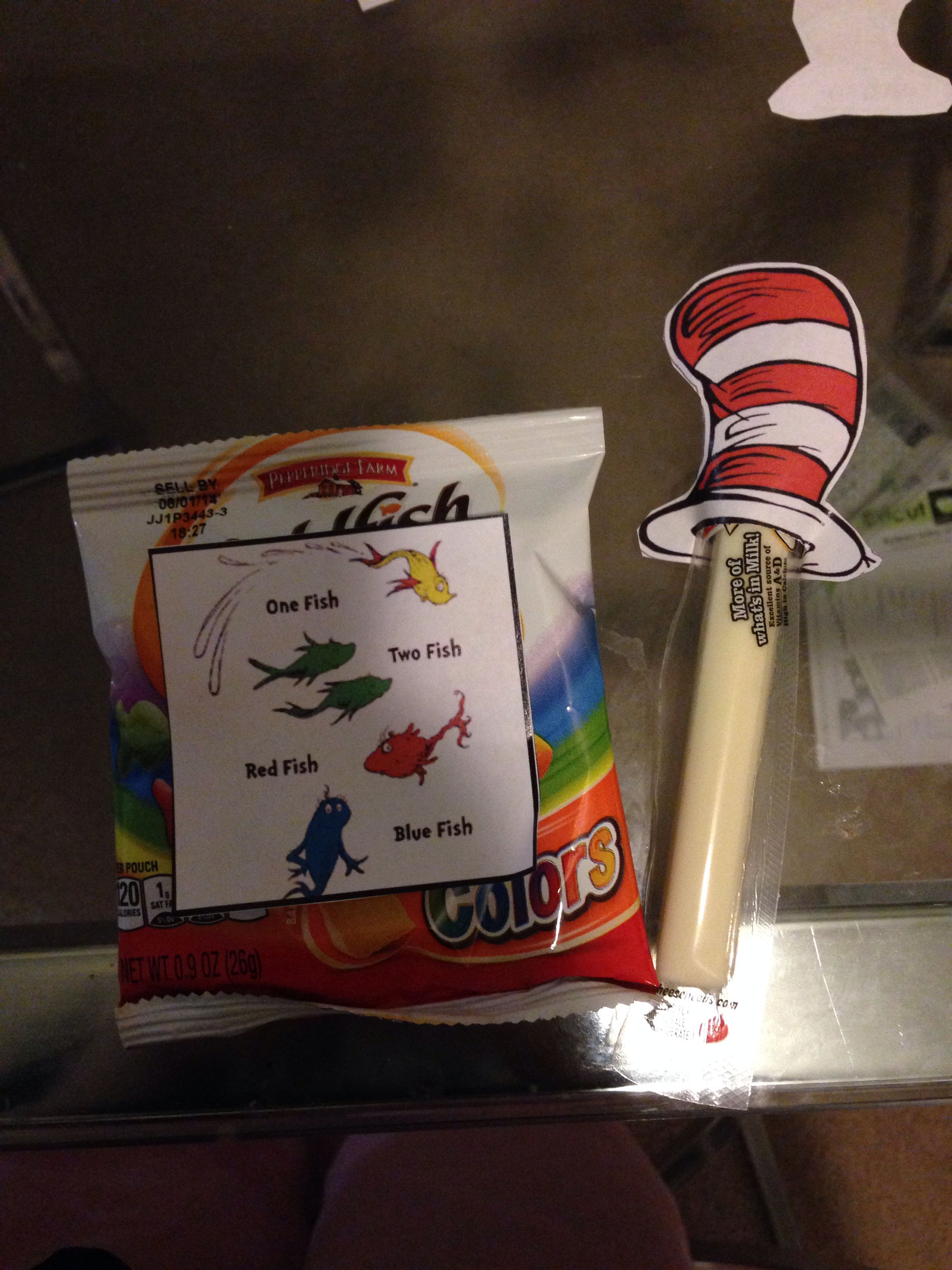 Healthy Prepackaged Snacks For Classroom
 Dr Seuss Pre packaged school treats