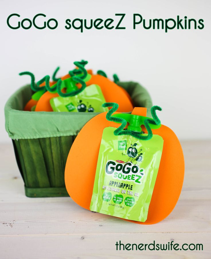 Healthy Preschool Snacks
 Healthy Preschool Snacks GoGo squeeZ Pumpkins