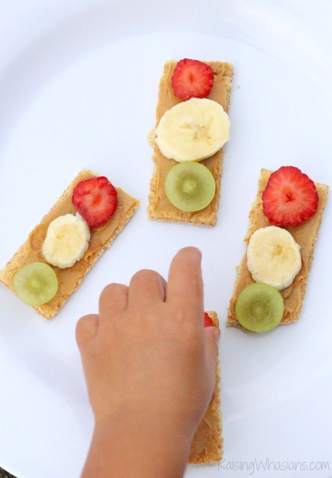 Healthy Preschool Snacks
 Traffic Light Snack for Toddlers