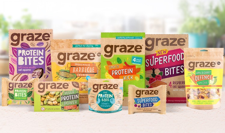 Healthy Pretzels Brands
 Snacks firm Graze reveals strategy for launching new products