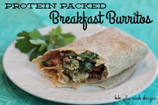 Healthy Protein Packed Breakfast
 Protein Packed Breakfast Burritos