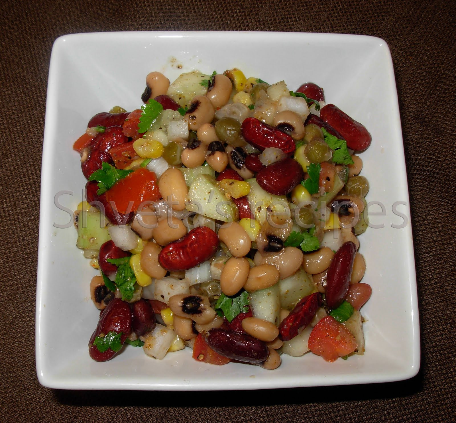 Healthy Protein Salads
 Shveta s Recipes Celebrating Health High Protein Bean Salad