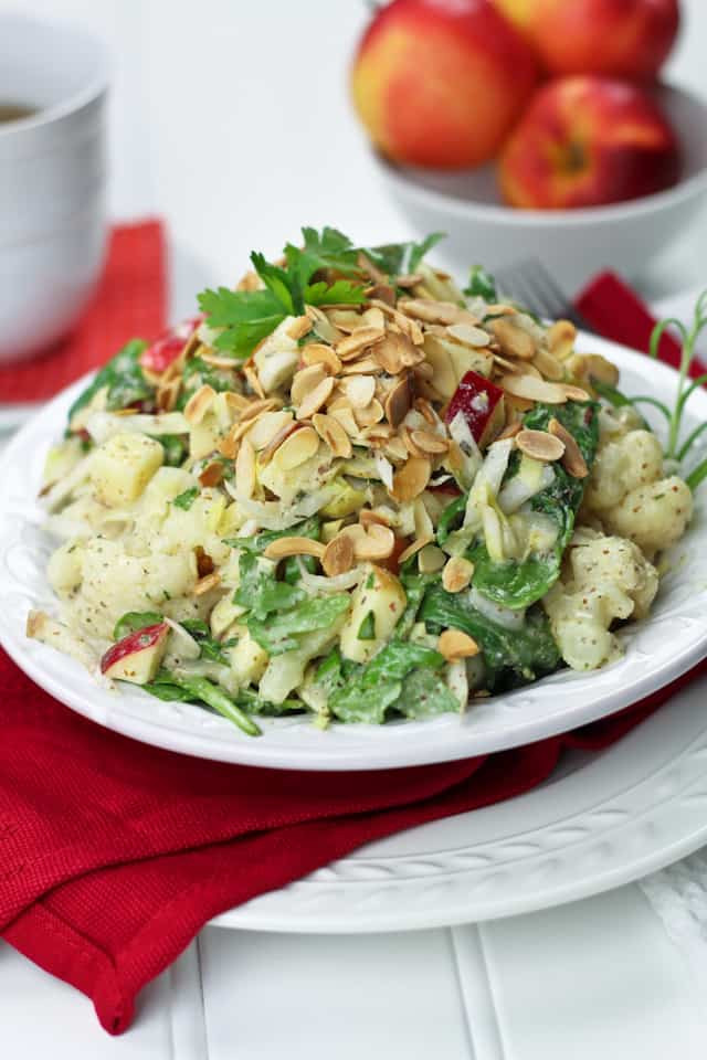 Healthy Protein Salads
 Cauliflower Endive and Apple Protein Bomb Salad