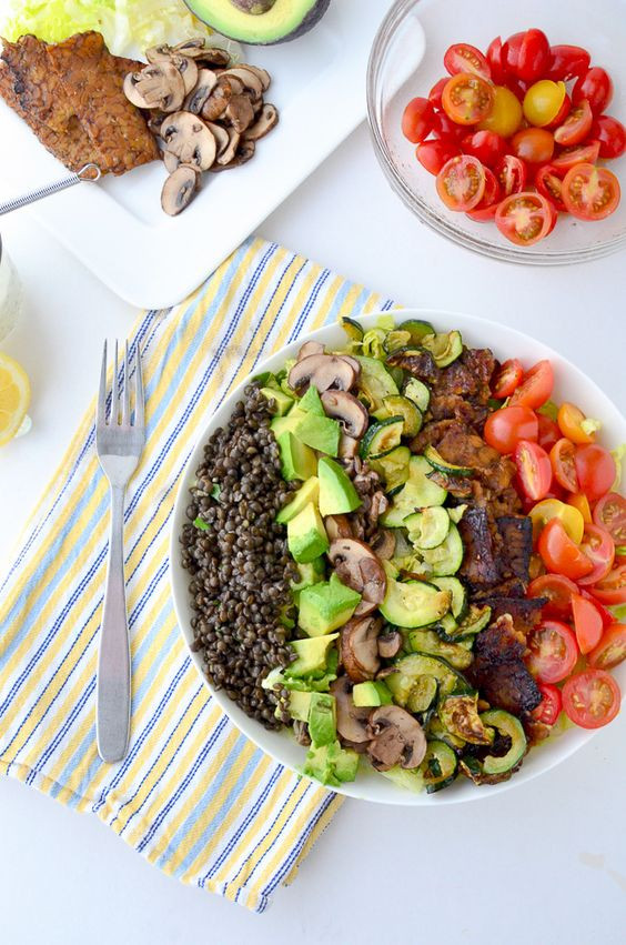 Healthy Protein Salads
 Bacon Lentil salad and Protein on Pinterest