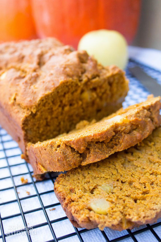 Healthy Pumpkin Apple Bread
 Pumpkin Apple Bread No Diets Allowed