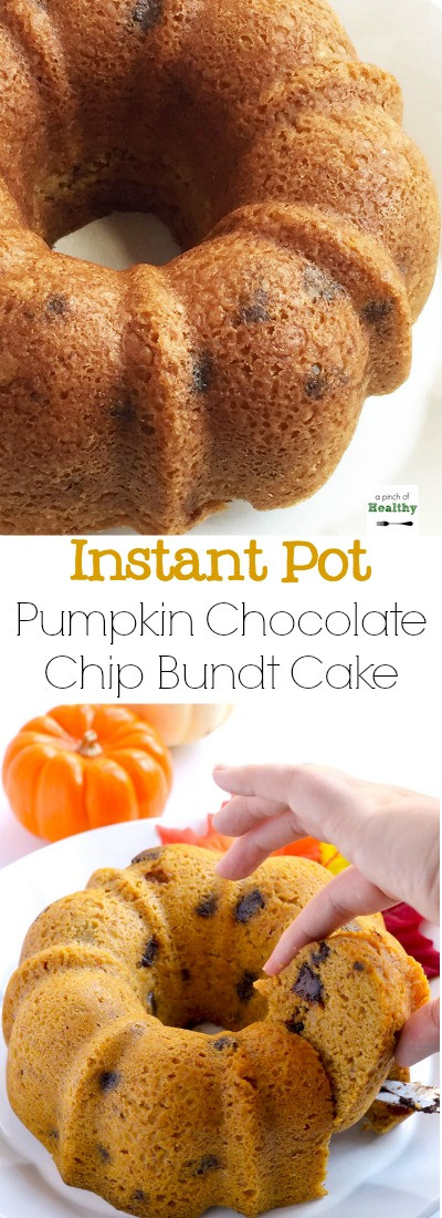 Healthy Pumpkin Bundt Cake
 Pumpkin Chocolate Chip Bundt Cake Instant Pot A Pinch