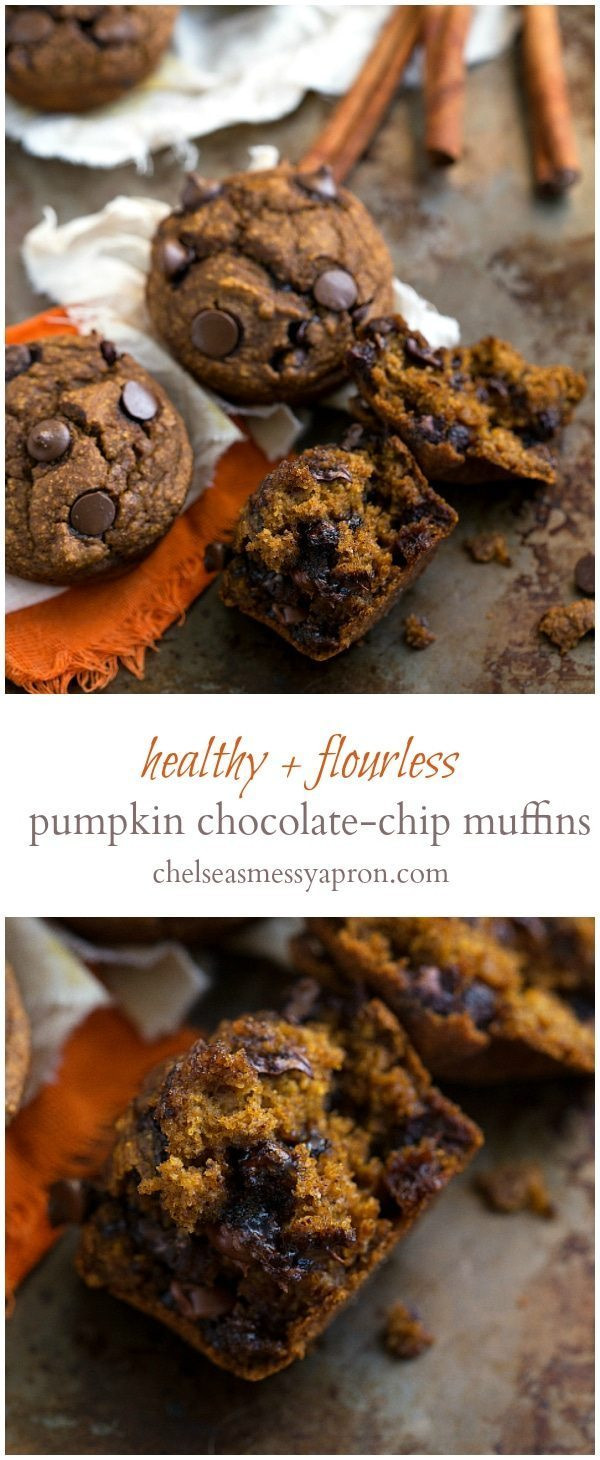 Healthy Pumpkin Chocolate Chip Muffins
 Skinny & Healthy Pumpkin Chocolate Chip Muffins