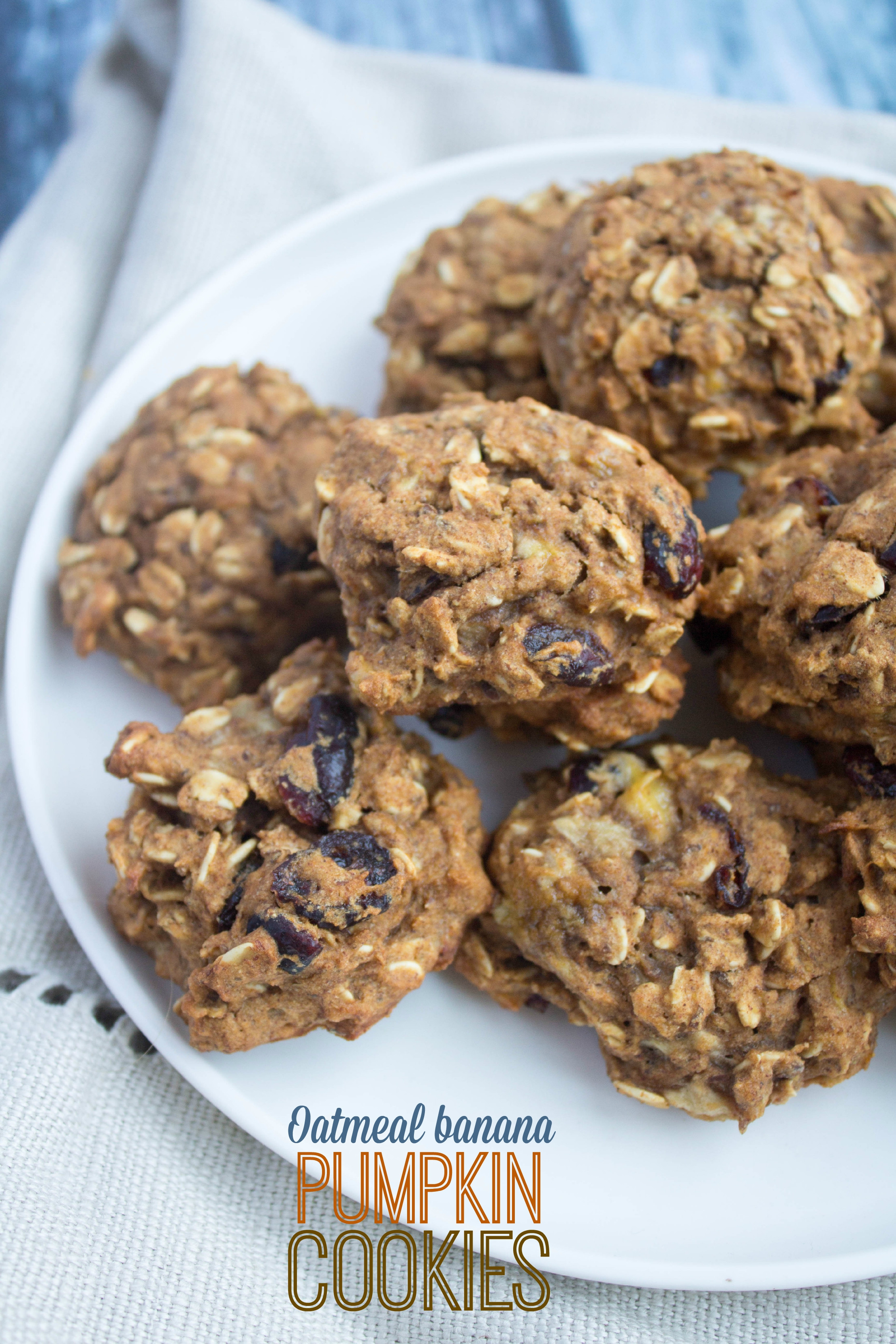 Healthy Pumpkin Cookies No Sugar
 Oatmeal Banana Pumpkin Cookies