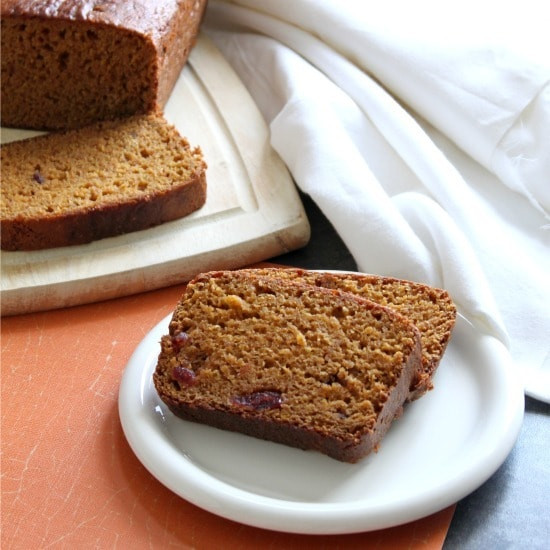 Healthy Pumpkin Cranberry Bread
 Pumpkin Cranberry Bread Happy Food Healthy Life