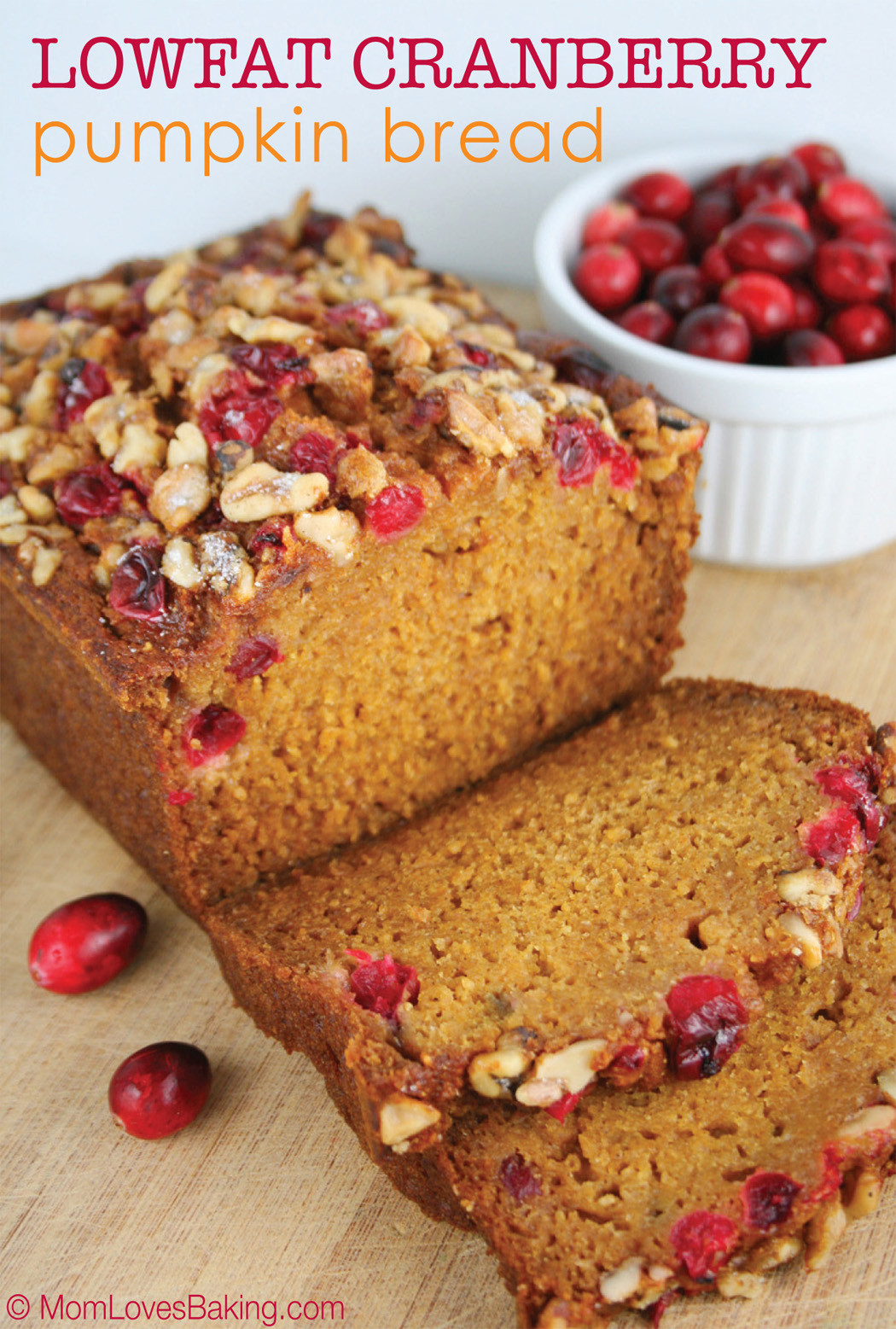 Healthy Pumpkin Cranberry Bread
 Lowfat Cranberry Pumpkin Bread Mom Loves Baking