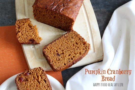 Healthy Pumpkin Cranberry Bread
 Pumpkin Cranberry Bread Happy Food Healthy Life