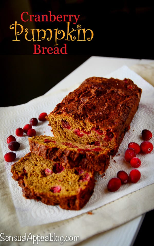 Healthy Pumpkin Cranberry Bread
 Cranberry Pumpkin Bread Halloween Recipe for Mariano s