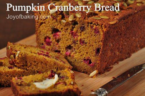 Healthy Pumpkin Cranberry Bread
 Pumpkin Cranberry Bread Recipe Joyofbaking Tested