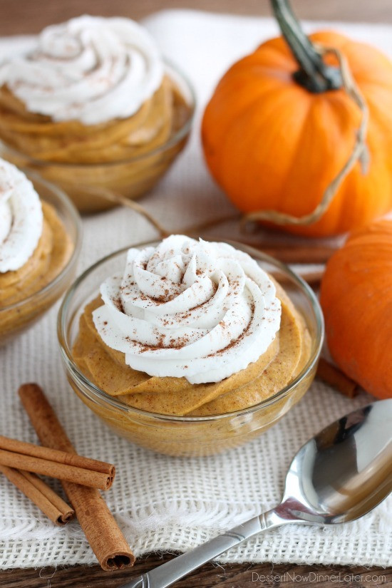 Healthy Pumpkin Desserts
 Pumpkin Mousse