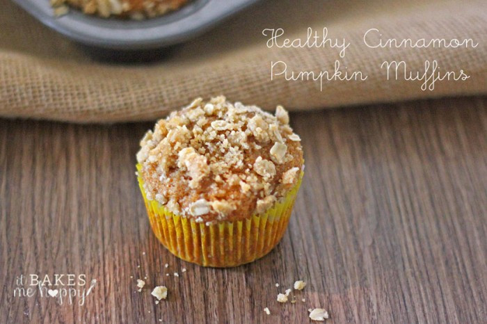 Healthy Pumpkin Muffins With Applesauce
 Healthy Cinnamon Pumpkin Muffins White Lights on Wednesday