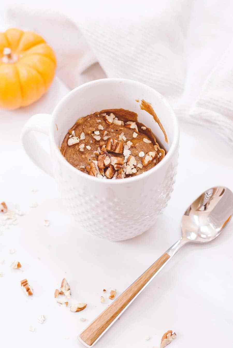 Healthy Pumpkin Mug Cake
 Breakfast Pumpkin Spice Mug Cake