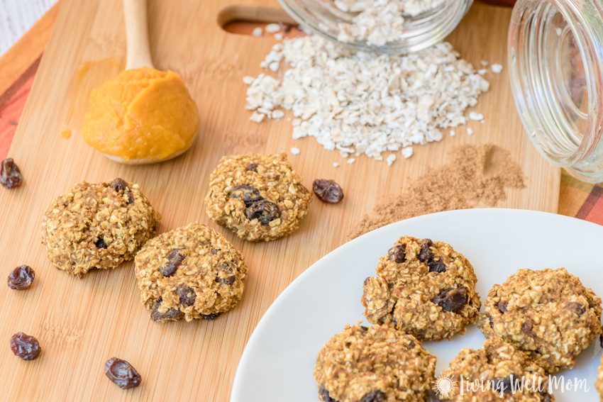 Healthy Pumpkin Oatmeal Cookies
 Healthy Pumpkin Oatmeal Cookies Living Well Mom