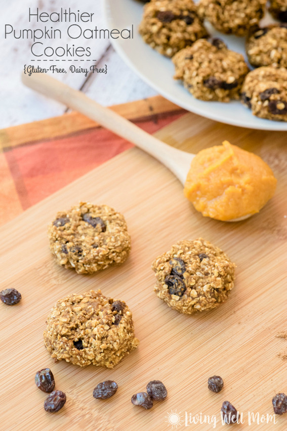 Healthy Pumpkin Oatmeal Cookies
 Healthy Pumpkin Oatmeal Cookies Living Well Mom