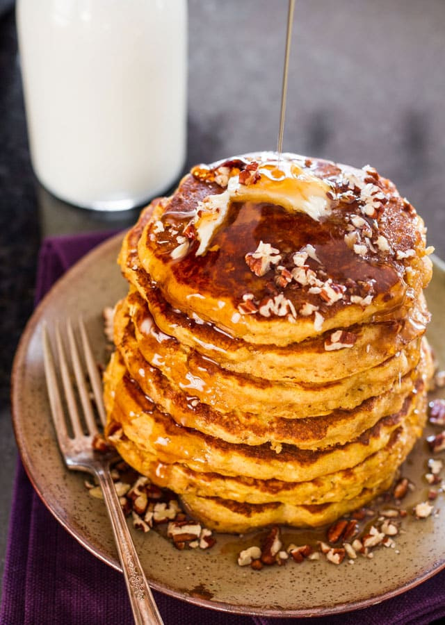 Healthy Pumpkin Pancakes
 Healthy Whole Wheat and Oats Pumpkin Pancakes Jo Cooks