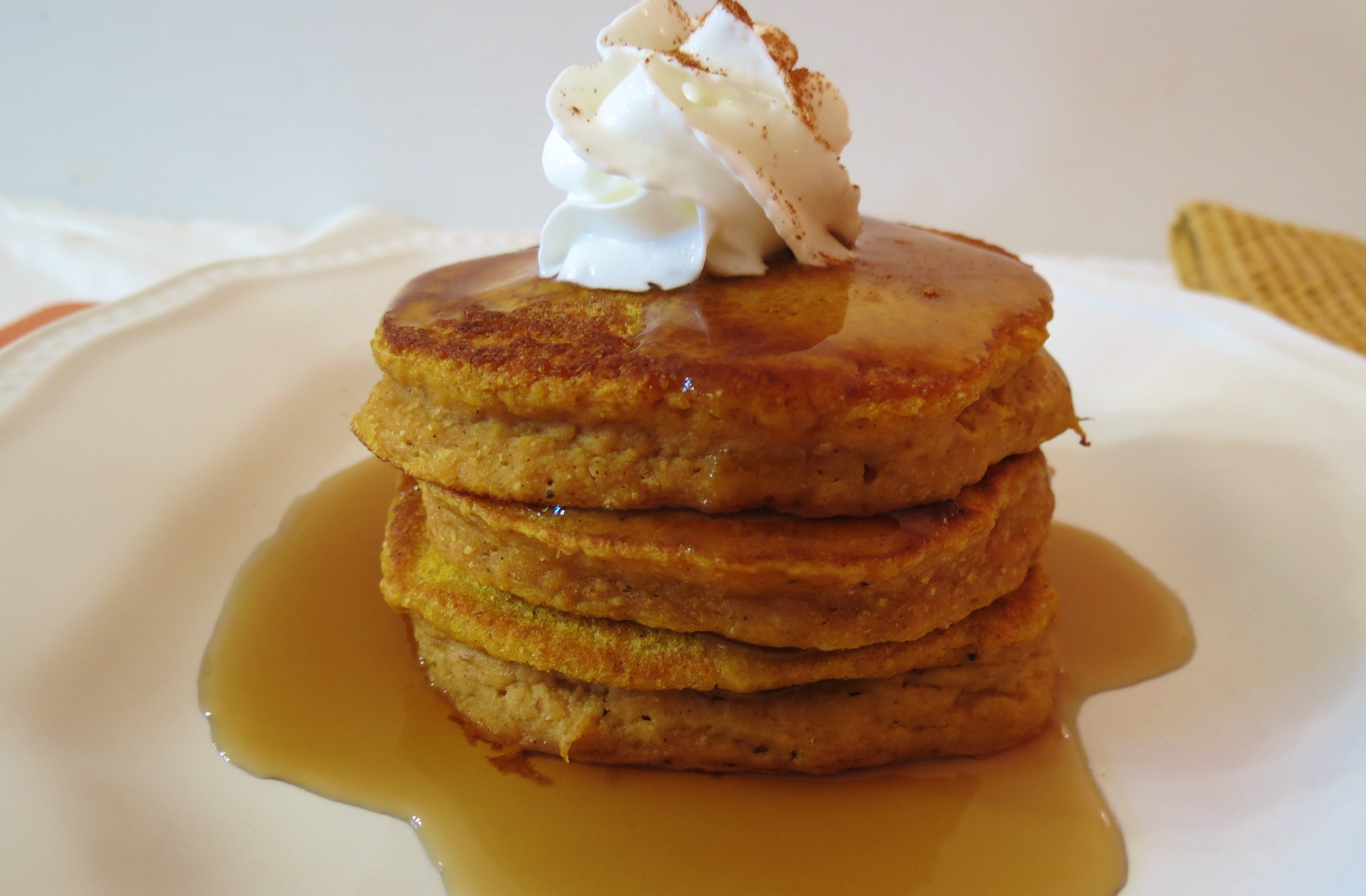 Healthy Pumpkin Pancakes
 Pumpkin Pancakes