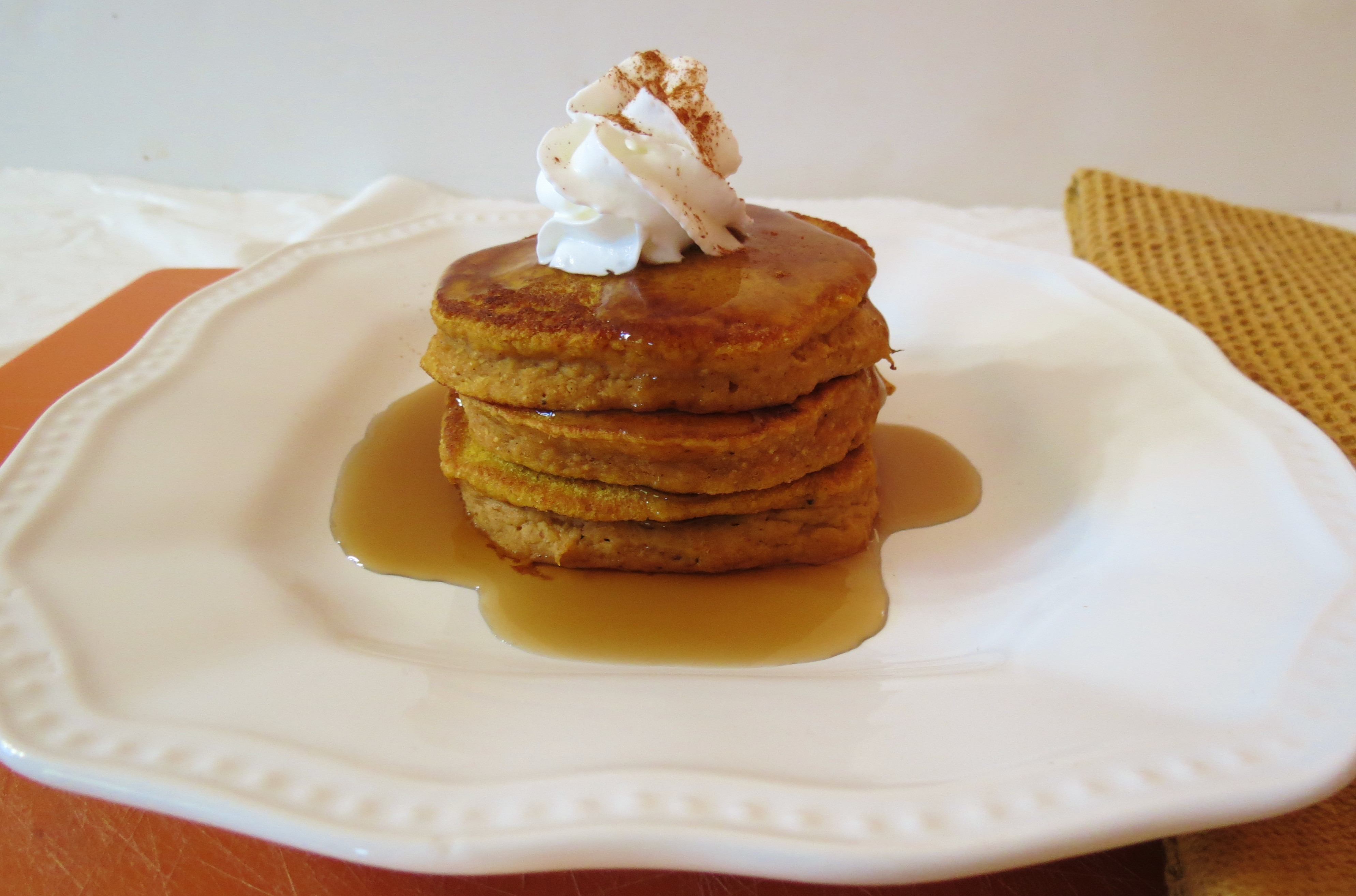 Healthy Pumpkin Pancakes
 Pumpkin Pancakes