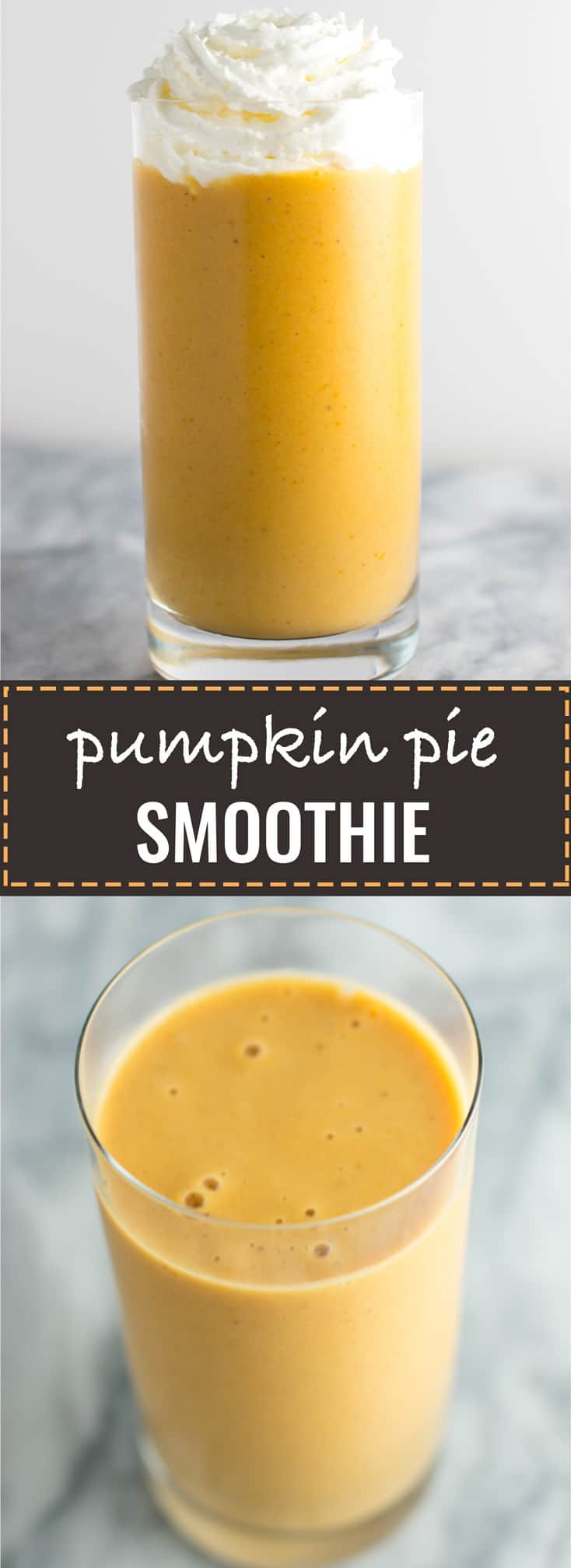 Healthy Pumpkin Pie Smoothie
 Healthy Pumpkin Pie Smoothie Recipe naturally sweetened