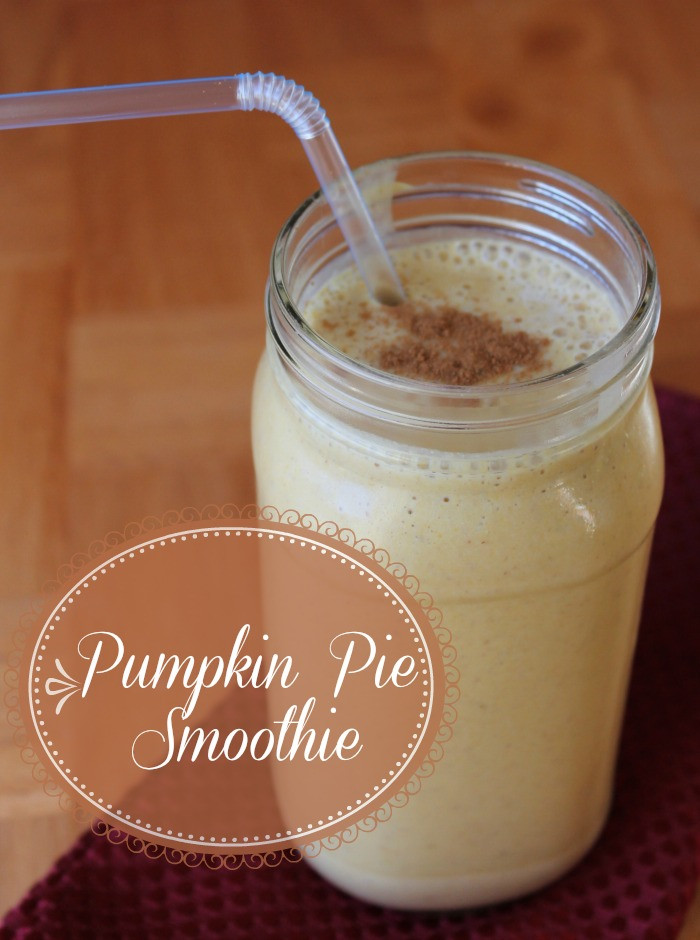 Healthy Pumpkin Pie Smoothie
 Pumpkin Pie Smoothie Organize Yourself Skinny