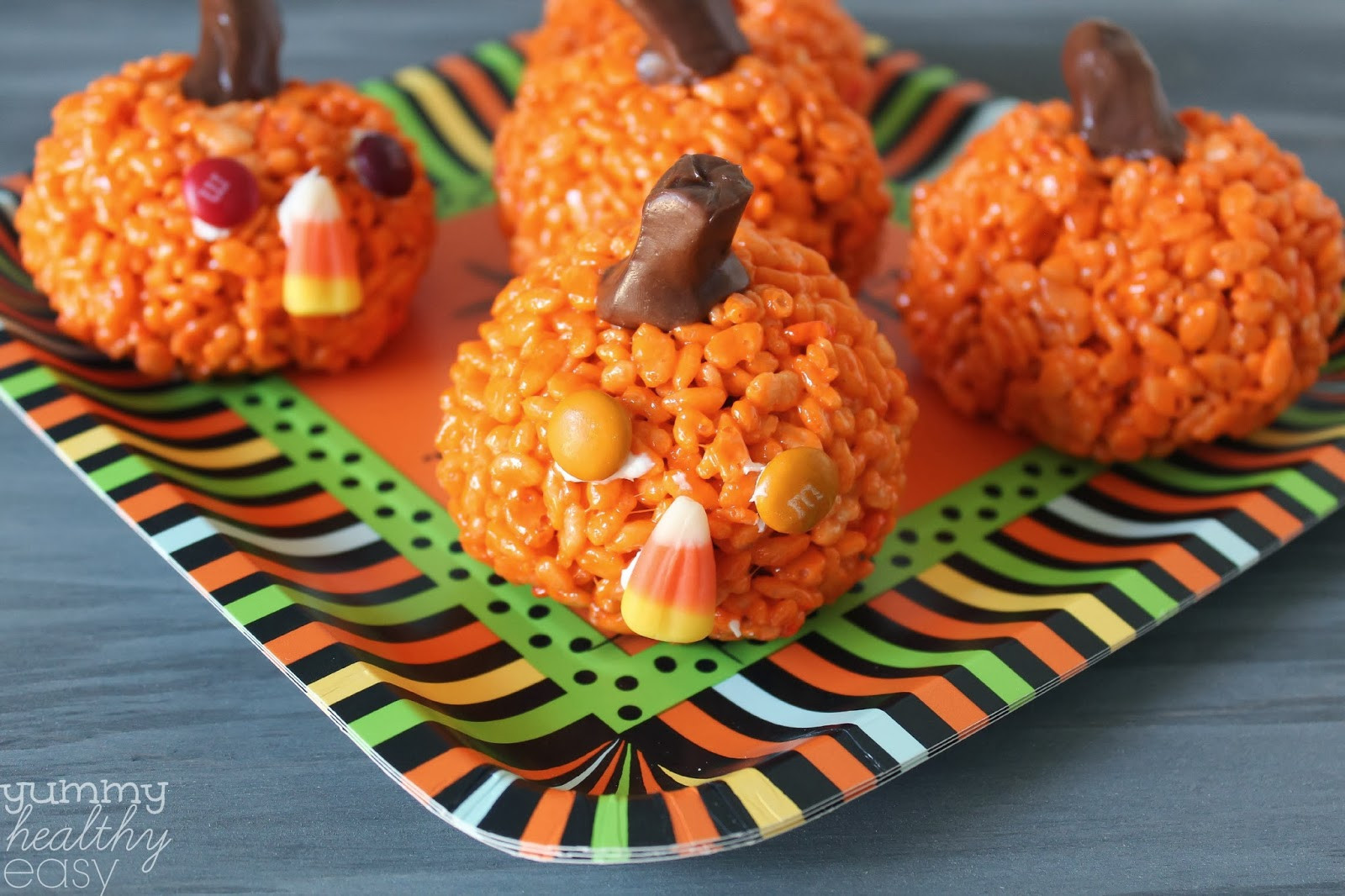 Healthy Pumpkin Snacks
 Easy Pumpkin Krispies Treats Yummy Healthy Easy