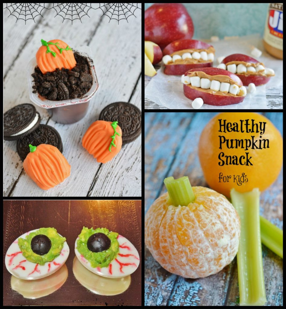 Healthy Pumpkin Snacks
 Healthy Halloween Kid s Snack Frankenstein Grape Cup