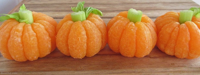 Healthy Pumpkin Snacks
 Tangerine Pumpkins & 8 Other Healthy Halloween Treats